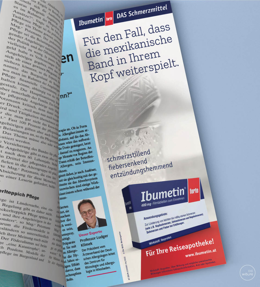 Ibumetin Anzeige hoch