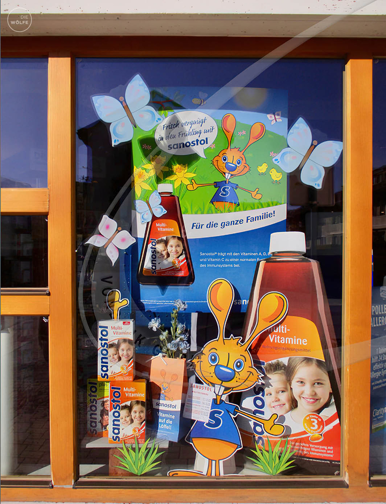 Sanostol Schaufenster