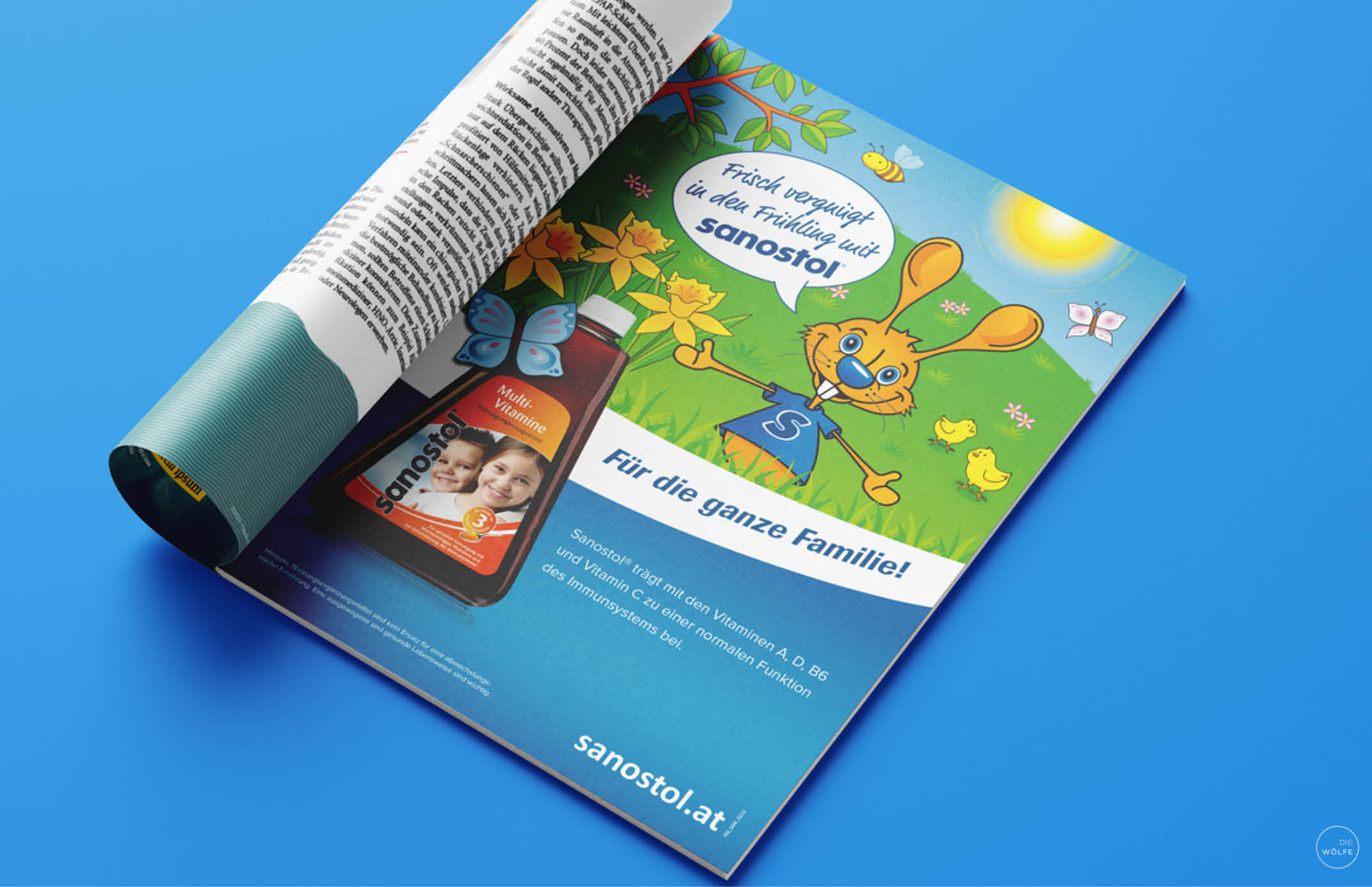 Sanostol A4 Anzeige Mockup
