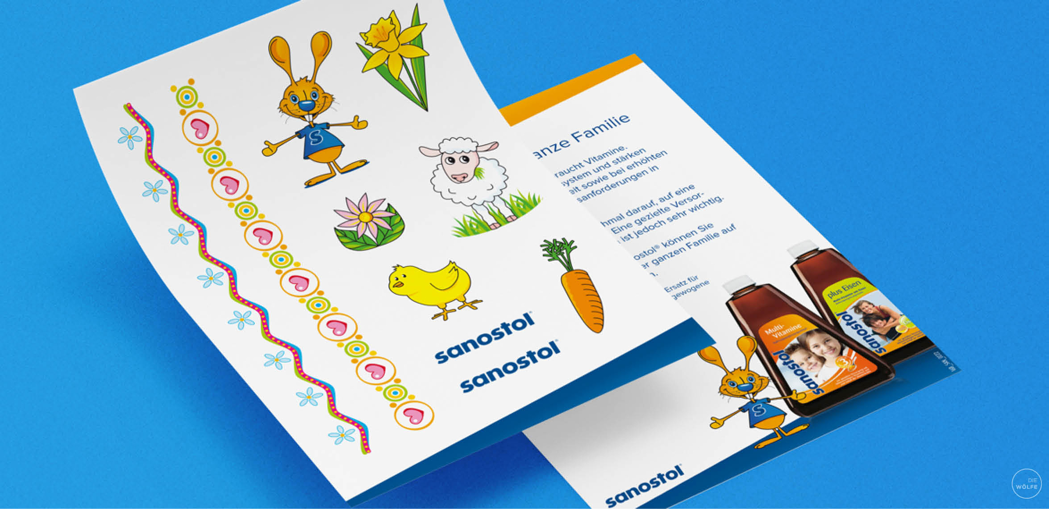 Sanostol Stickerkarte Mockup