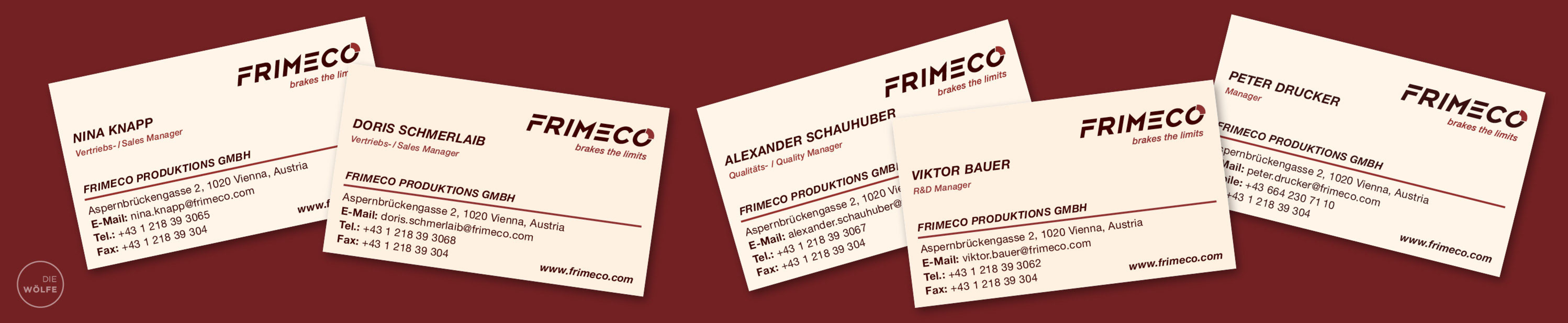 Frimeco Visitenkarten