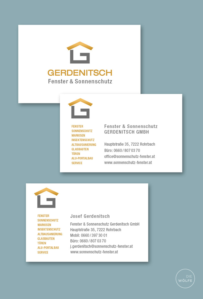Gerdenitsch Visitenkarten