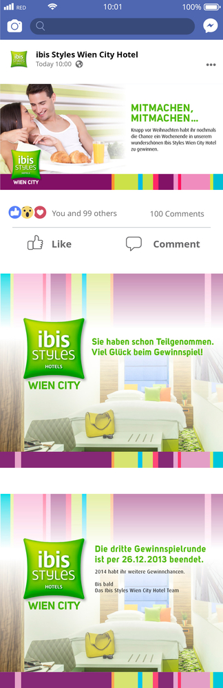 ibis Hotels Facebook Kampagne 3. Runde