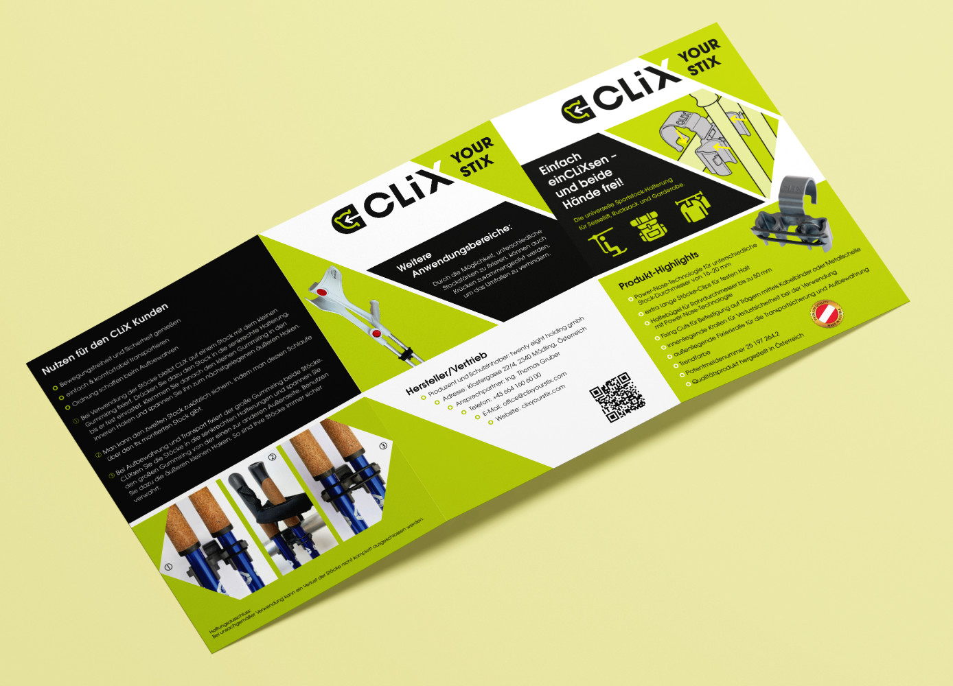 CLiX Factsheet / Flyer Aussenseite